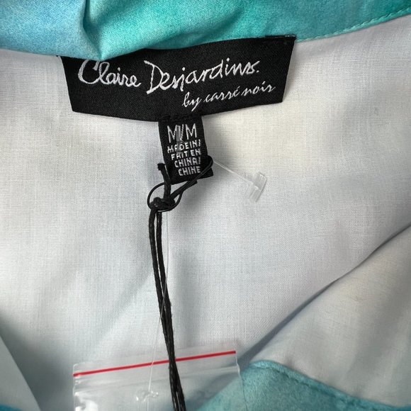 Claire Desjardins Artwork Jacket Sz M Multicolored Lightweight Lined 100% Cotton - Picture 6 of 11